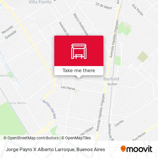 Jorge Payro X Alberto Larroque map