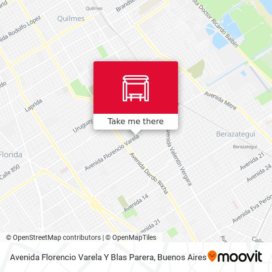 Avenida Florencio Varela Y Blas Parera map