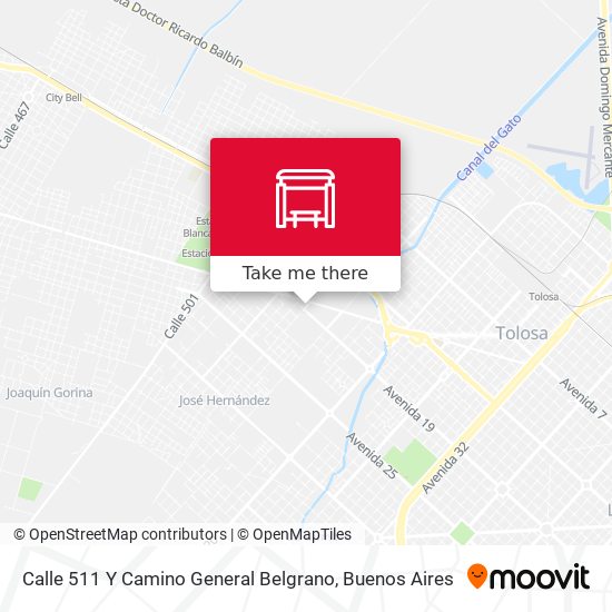 Calle 511 Y Camino General Belgrano map