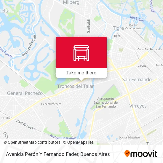 Avenida Perón Y Fernando Fader map
