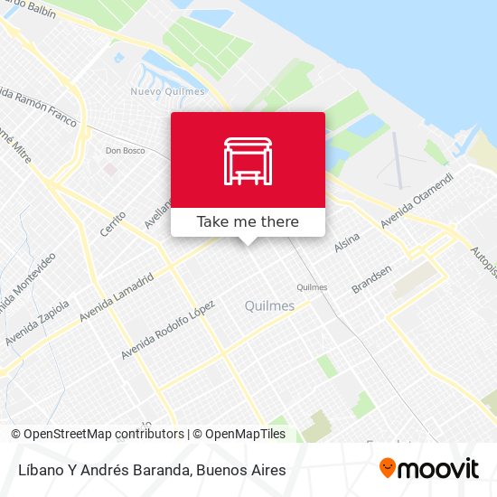 Líbano Y Andrés Baranda map