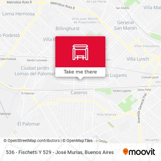 Mapa de 536 - Fischetti Y 529 - José Murías