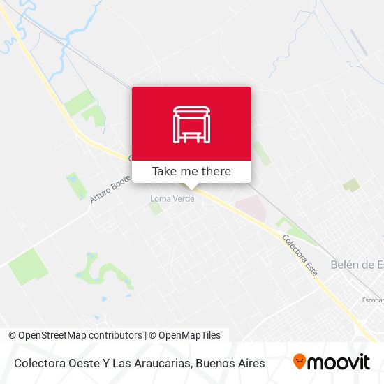 Mapa de Colectora Oeste Y Las Araucarias