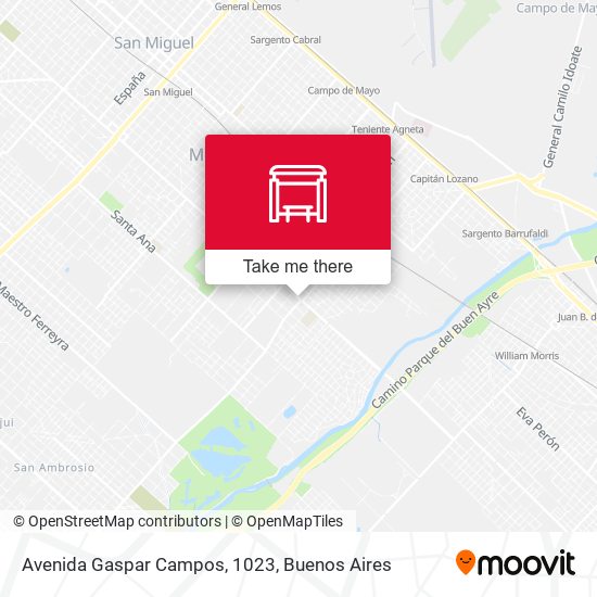 Mapa de Avenida Gaspar Campos, 1023
