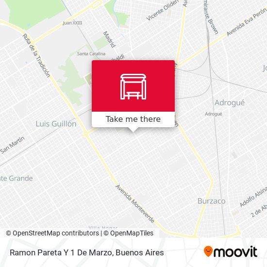 Mapa de Ramon Pareta Y 1 De Marzo