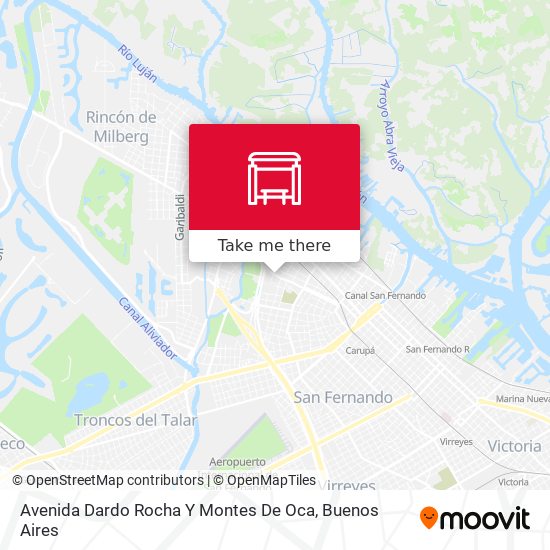 Mapa de Avenida Dardo Rocha Y Montes De Oca