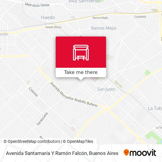 Avenida Santamaría Y Ramón Falcón map