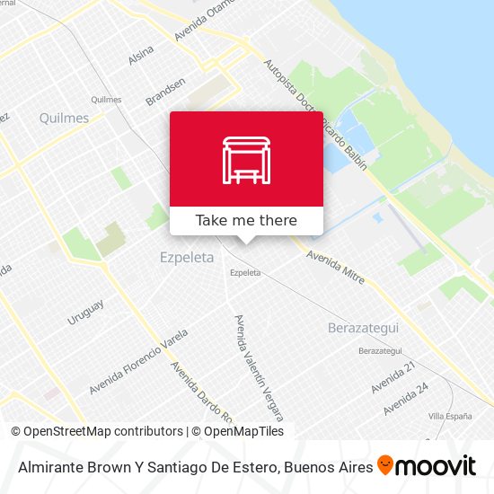 Mapa de Almirante Brown Y Santiago De Estero