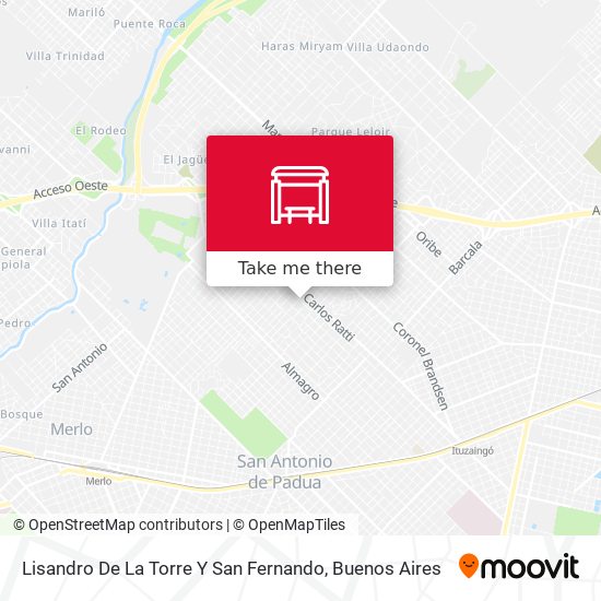 Lisandro De La Torre Y San Fernando map