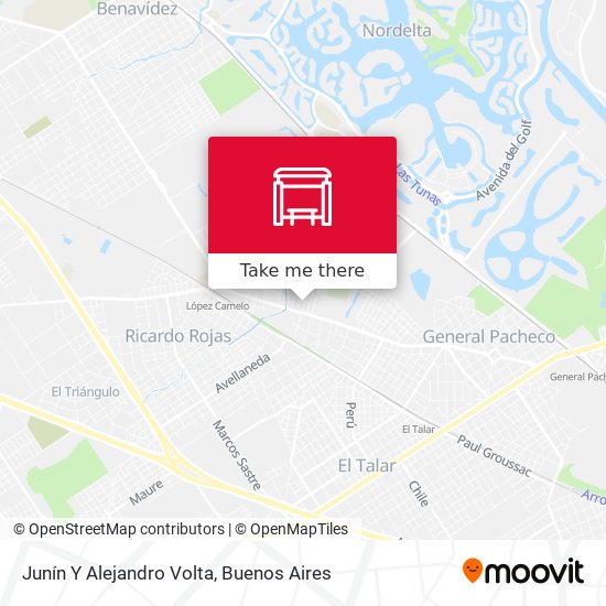 Junín Y Alejandro Volta map