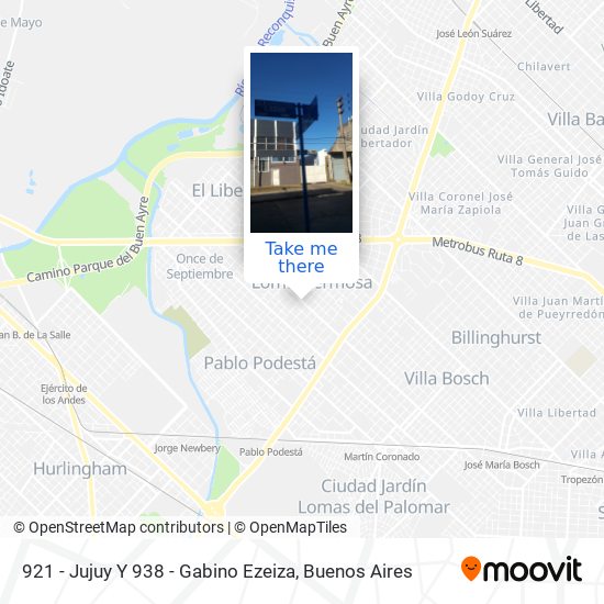 921 - Jujuy Y 938 - Gabino Ezeiza map