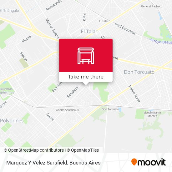 Márquez Y Vélez Sarsfield map