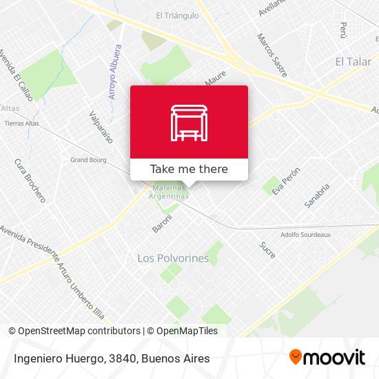 Ingeniero Huergo, 3840 map