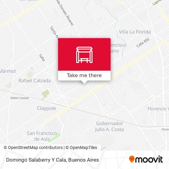 Mapa de Domingo Salaberry Y Cala