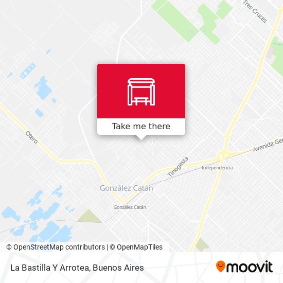 La Bastilla Y Arrotea map