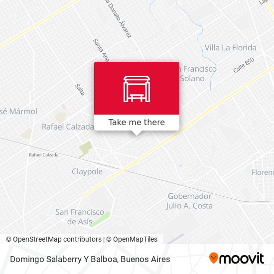 Mapa de Domingo Salaberry Y Balboa