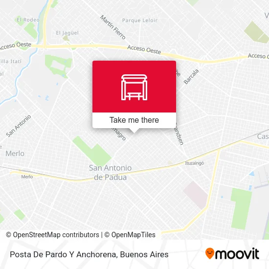 Mapa de Posta De Pardo Y Anchorena