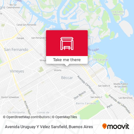 Avenida Uruguay Y Vélez Sarsfield map