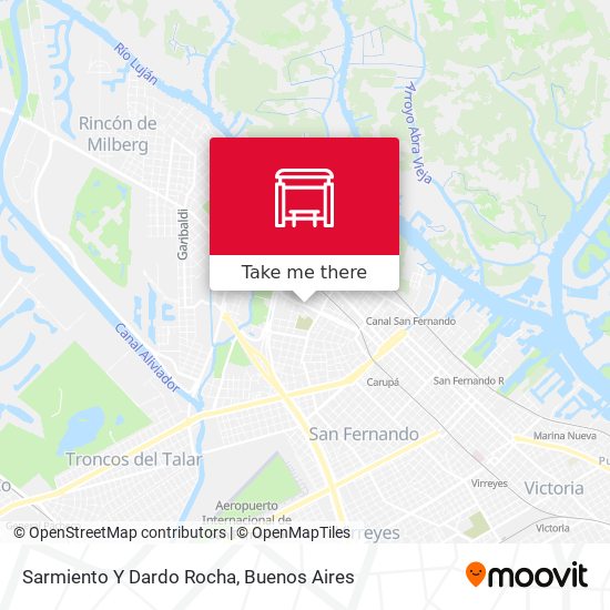 Sarmiento Y Dardo Rocha map