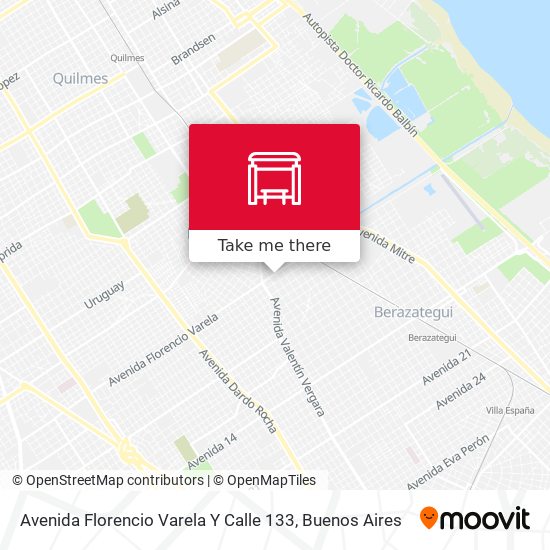 Mapa de Avenida Florencio Varela Y Calle 133