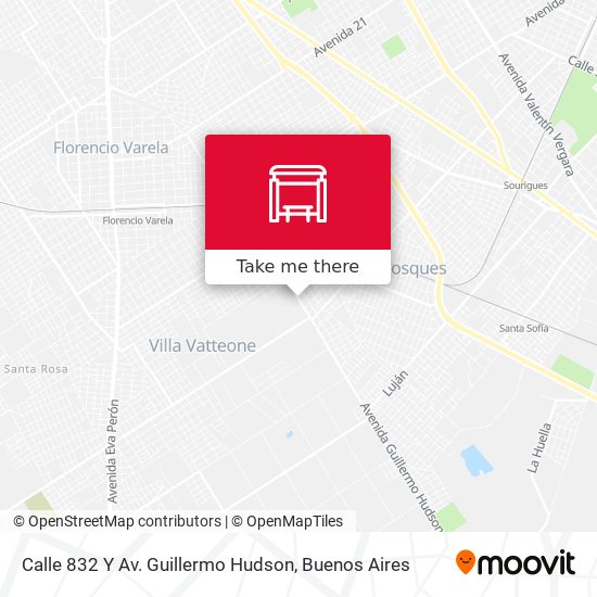 Calle 832 Y Av. Guillermo Hudson map