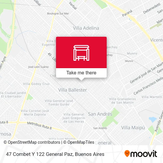 47 Combet Y 122 General Paz map