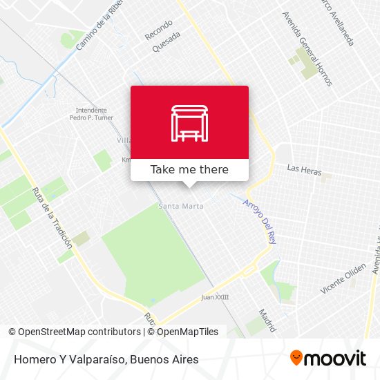 Homero Y Valparaíso map
