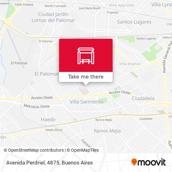 Avenida Perdriel, 4875 map