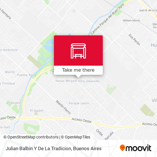 Julian Balbin Y De La Tradicion map