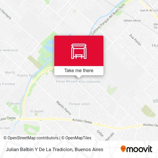 Julian Balbin Y De La Tradicion map