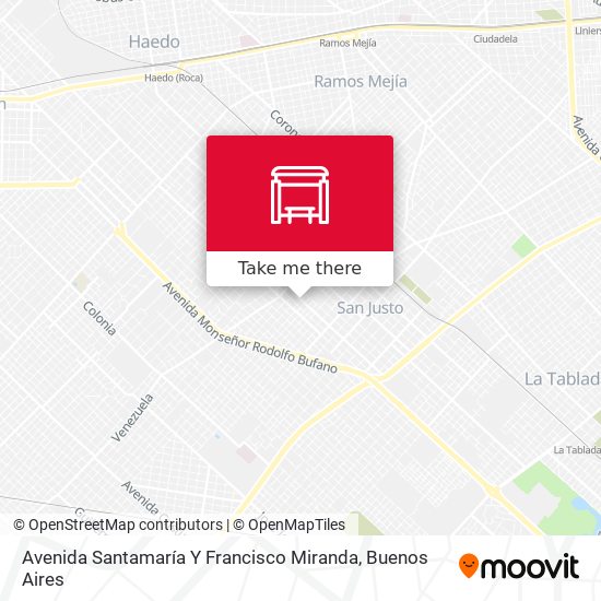 Mapa de Avenida Santamaría Y Francisco Miranda