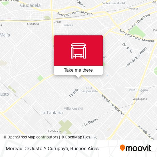 Mapa de Moreau De Justo Y Curupaytí