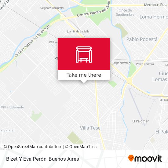 Bizet Y Eva Perón map