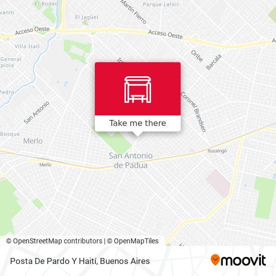 Posta De Pardo Y Haití map