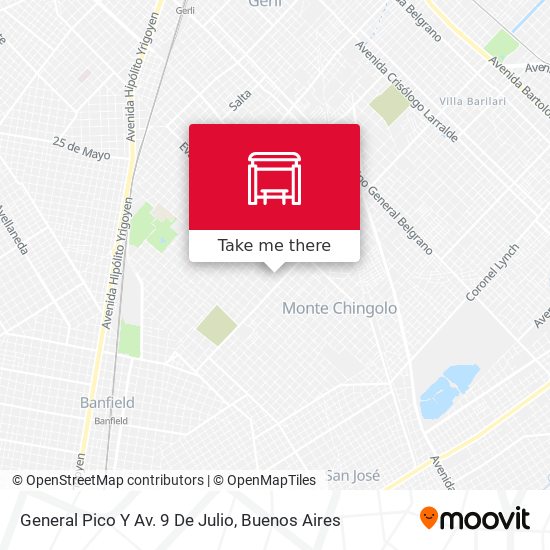 Mapa de General Pico Y Av. 9 De Julio