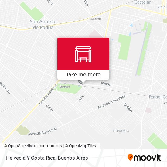Helvecia Y Costa Rica map