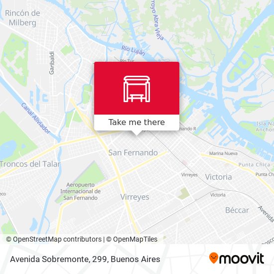 Avenida Sobremonte, 299 map