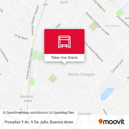 Posadas Y Av. 9 De Julio map
