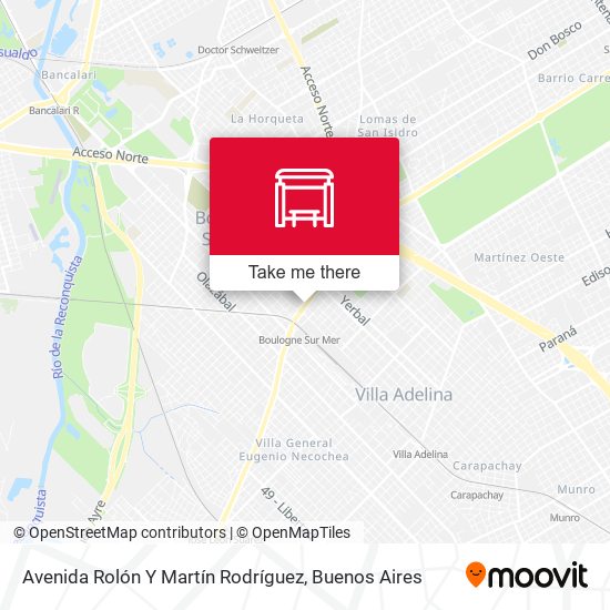 Mapa de Avenida Rolón Y Martín Rodríguez