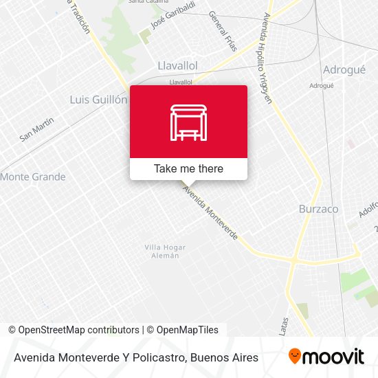 Avenida Monteverde Y Policastro map