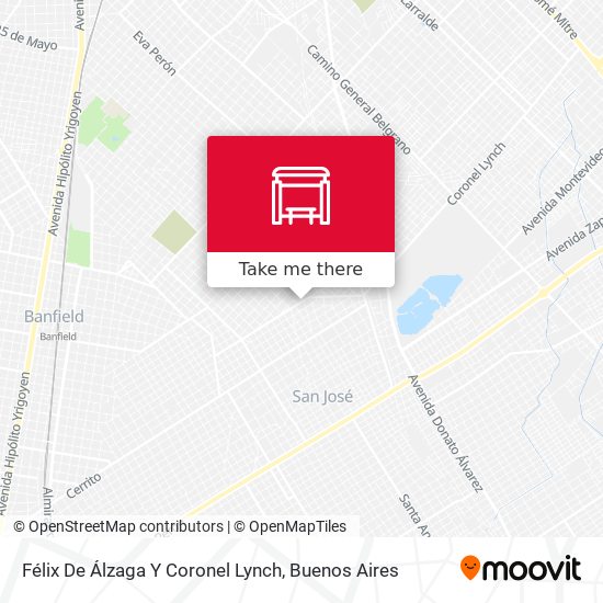 Félix De Álzaga Y Coronel Lynch map