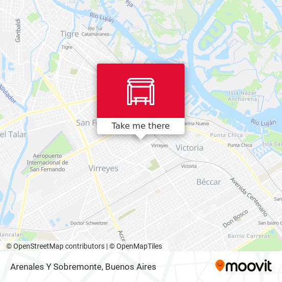 Arenales Y Sobremonte map