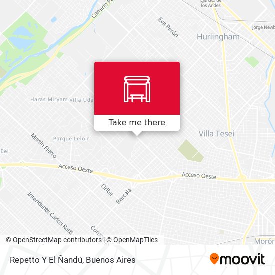 Mapa de Repetto Y El Ñandú