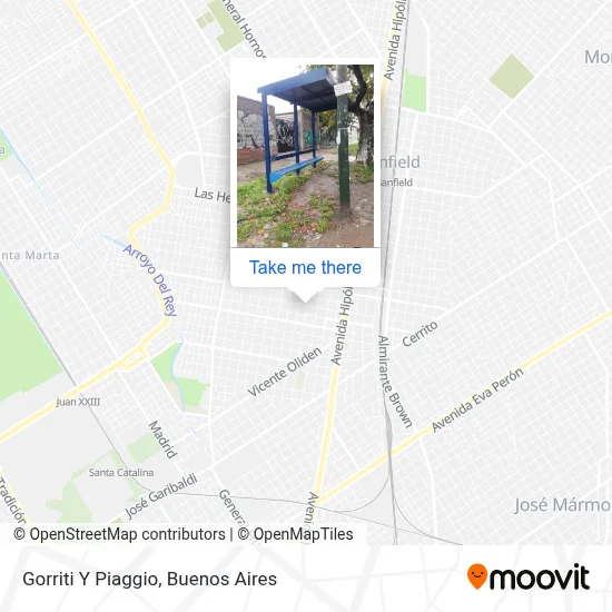 Gorriti Y Piaggio map