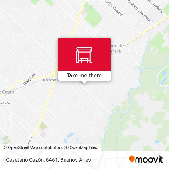 Cayetano Cazón, 6461 map