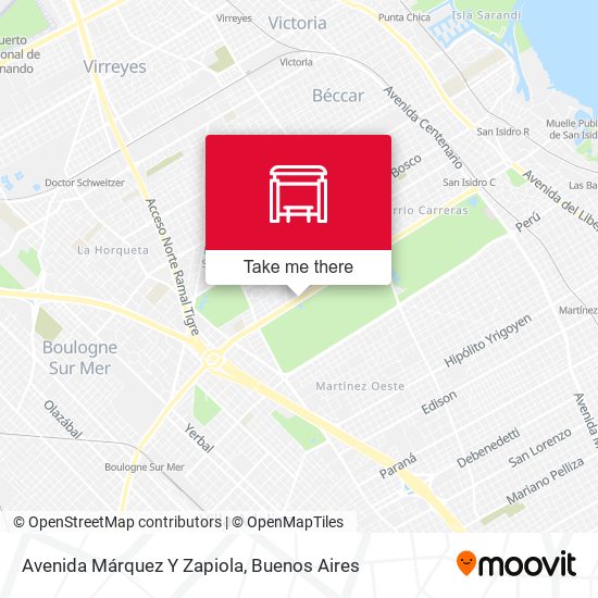 Mapa de Avenida Márquez Y Zapiola