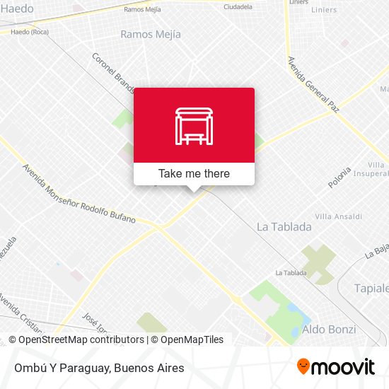Ombú Y Paraguay map