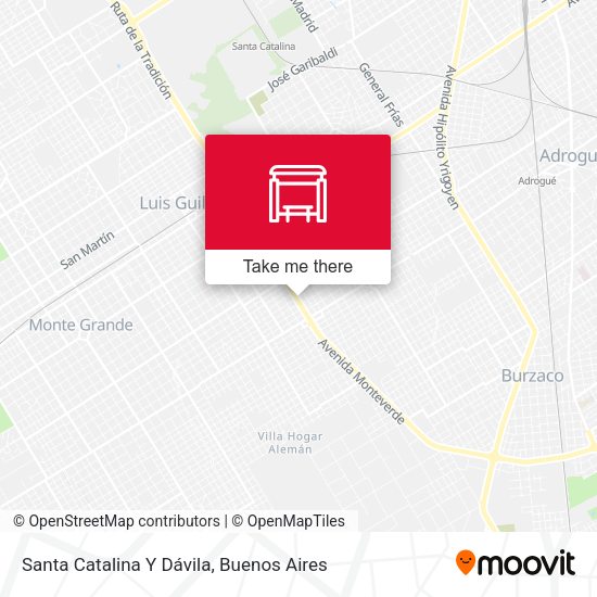 Santa Catalina Y Dávila map