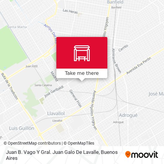 Juan B. Vago Y Gral. Juan Galo De Lavalle map