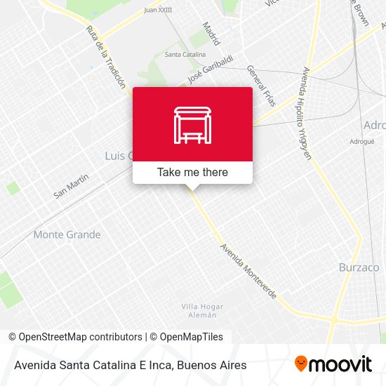 Avenida Santa Catalina E Inca map